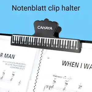 Faltbarer Metall-Notenständer von CAHAYA – Farbe: Weiß