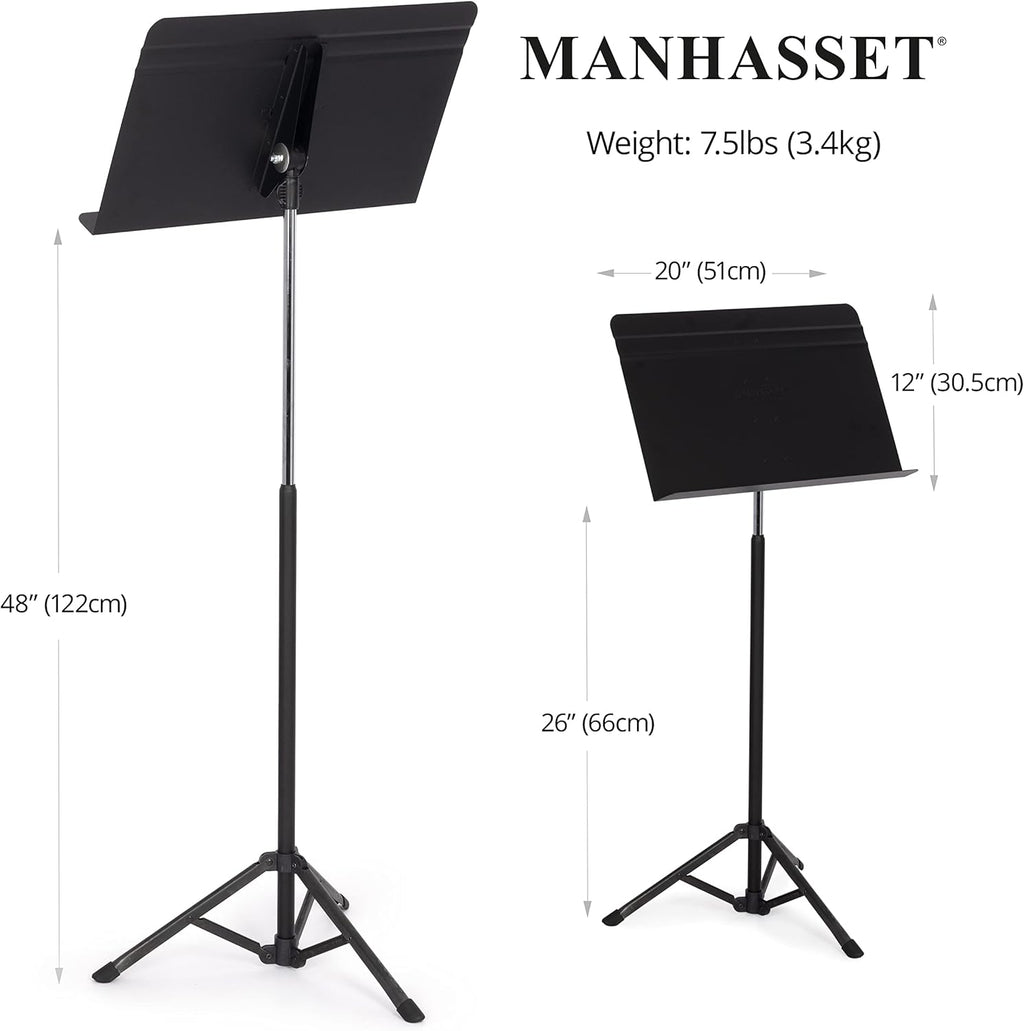 Manhasset Voyager Notenständer schwarz 5201 – Robust, mobil & praktisch