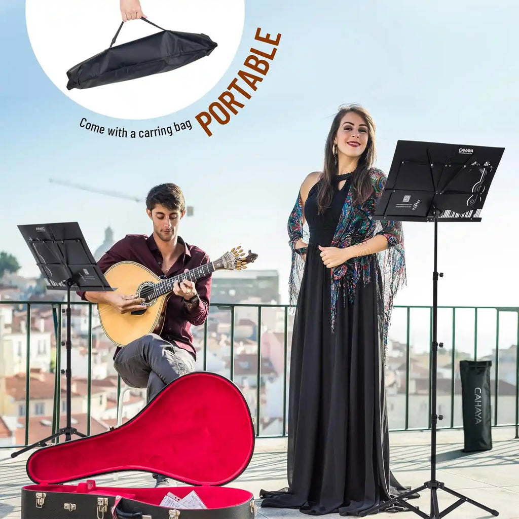 Faltbarer Notenständer – Höhere Version, 2in1 Tisch & Stand CAHAYA
