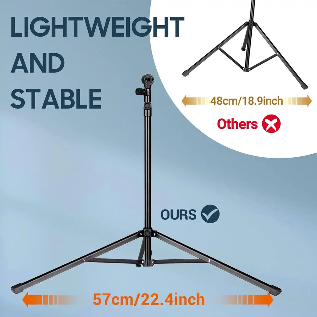 Faltbarer Notenständer mit LED-Licht – 2-in-1 für Tisch & Boden CAHAYA