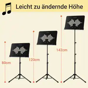 Tragbarer Notenständer aus Metall CAHAYA